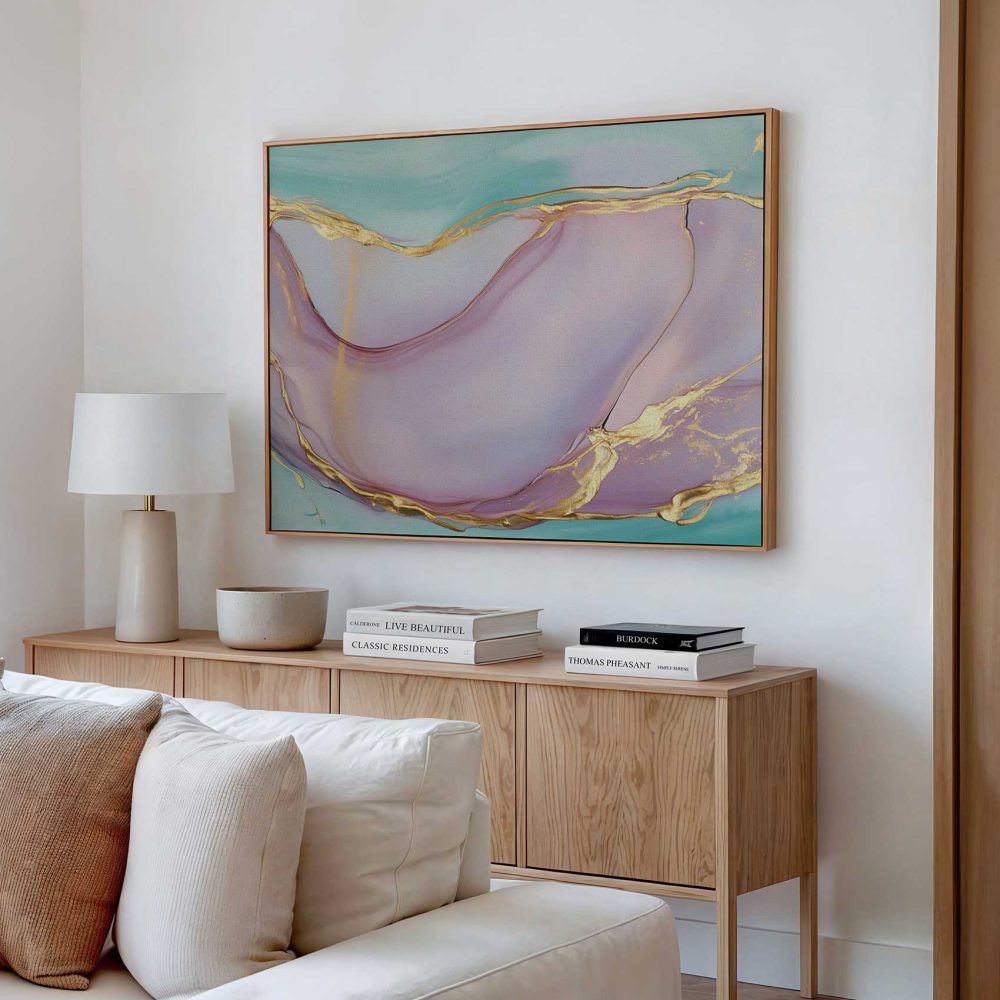 Alternative view of Abstract Gouden Hart Schilderij