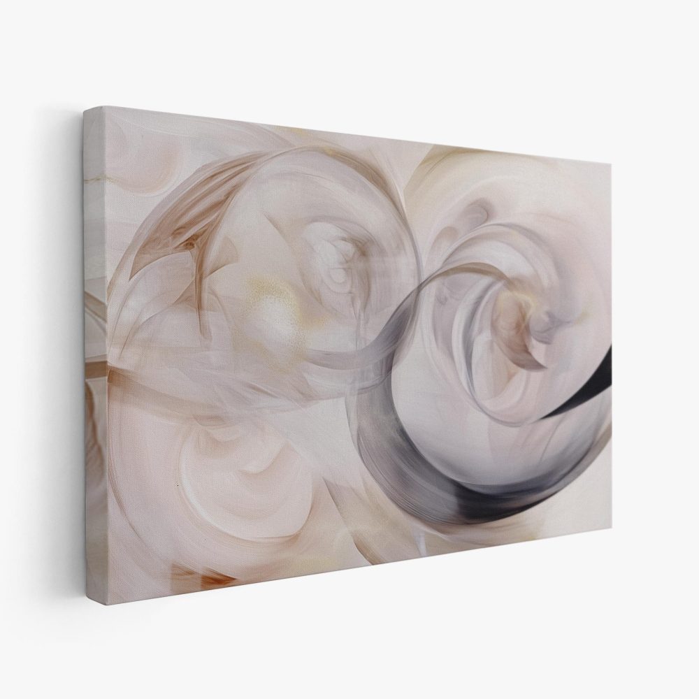 Abstracte Gouden Swirl Kunst