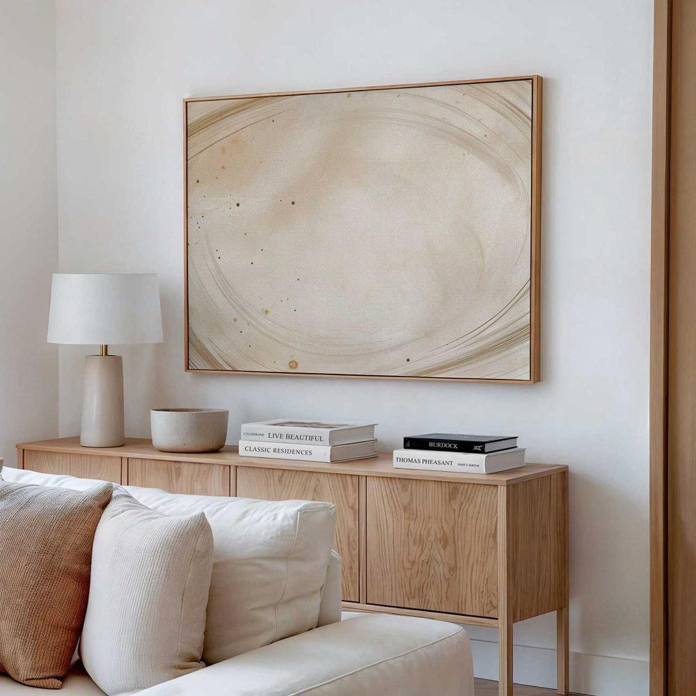 Alternative view of Abstracte Bruine Cirkeletralogie