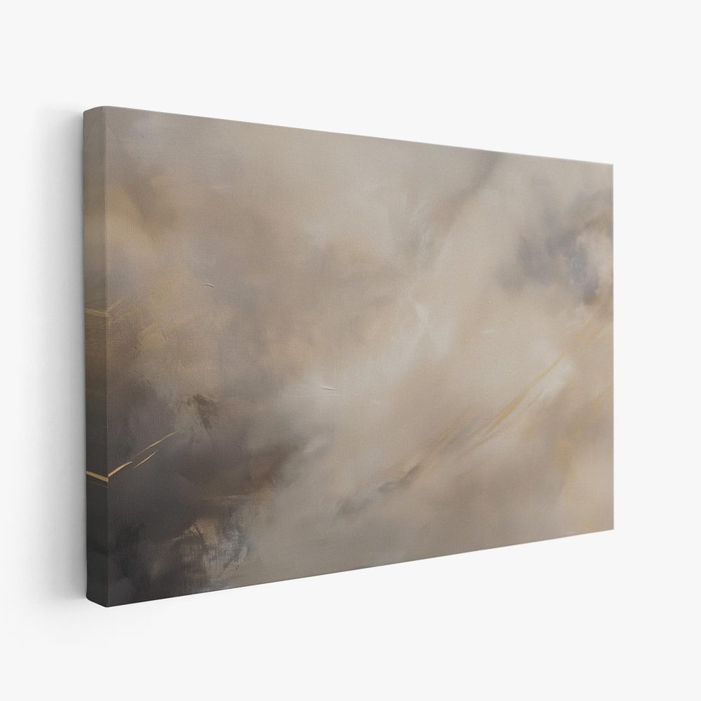 Abstracte grijze emotieschilderij