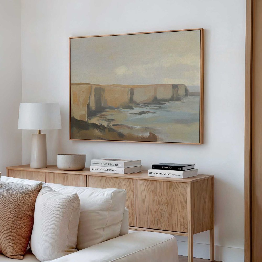 Alternative view of Impressionistische klif-zeeschilderij