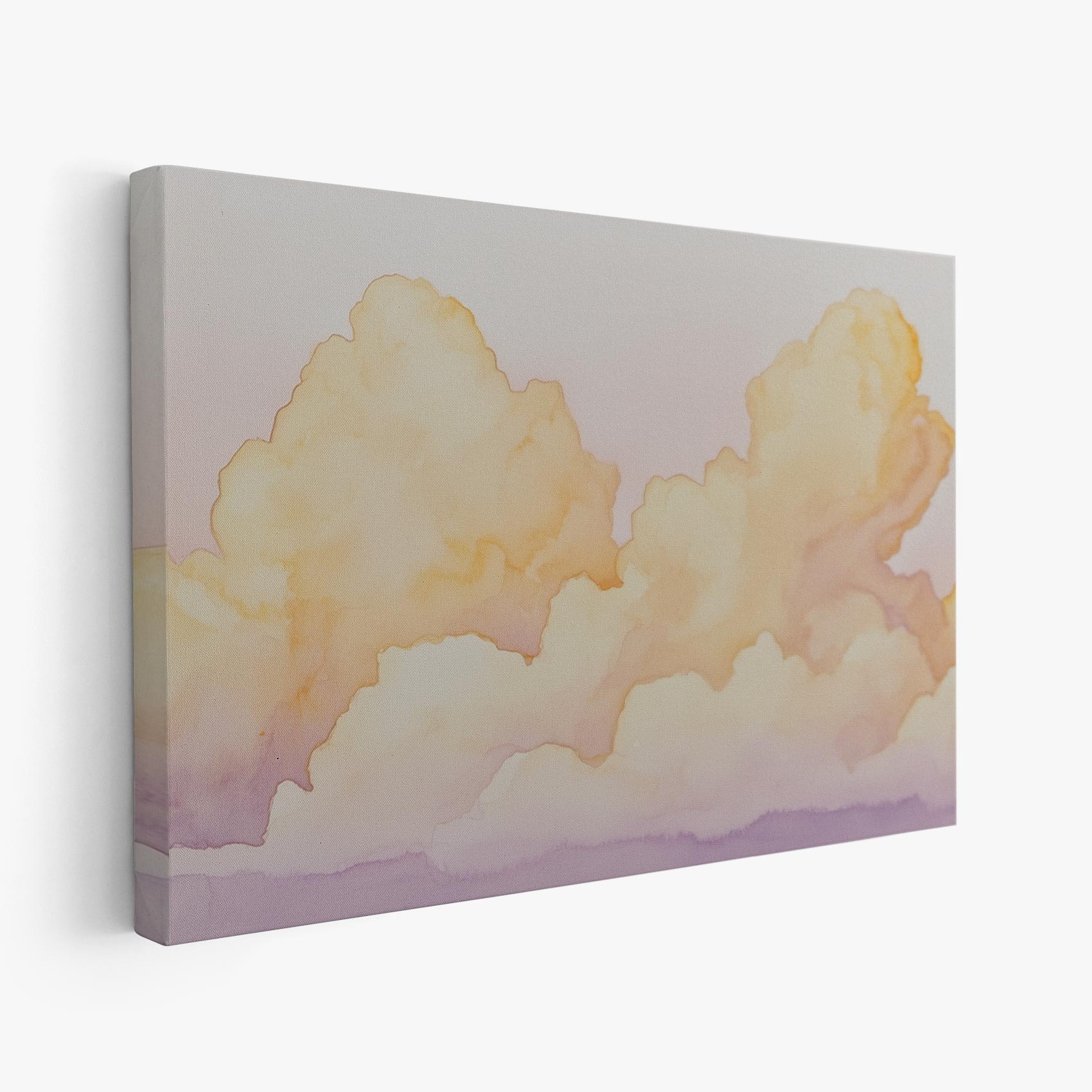 Dromerig watercolor wolkenlandschap