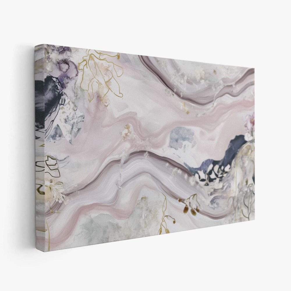 Abstracte Marmeren Bloemen Kunst