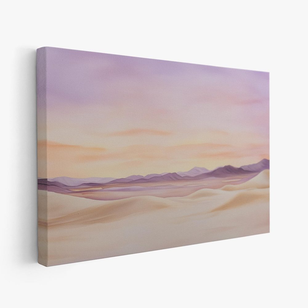 Rustige woestijnzonsondergang