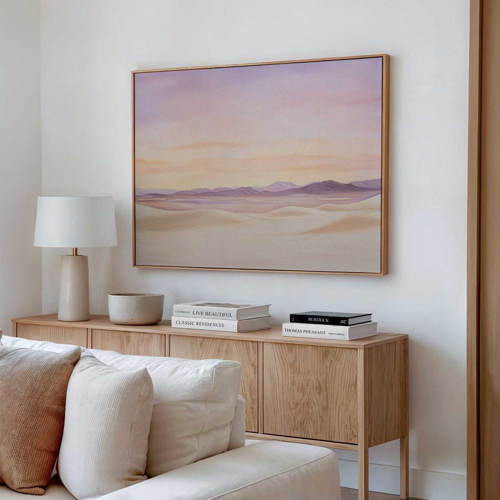 Alternative view of Rustige woestijnzonsondergang