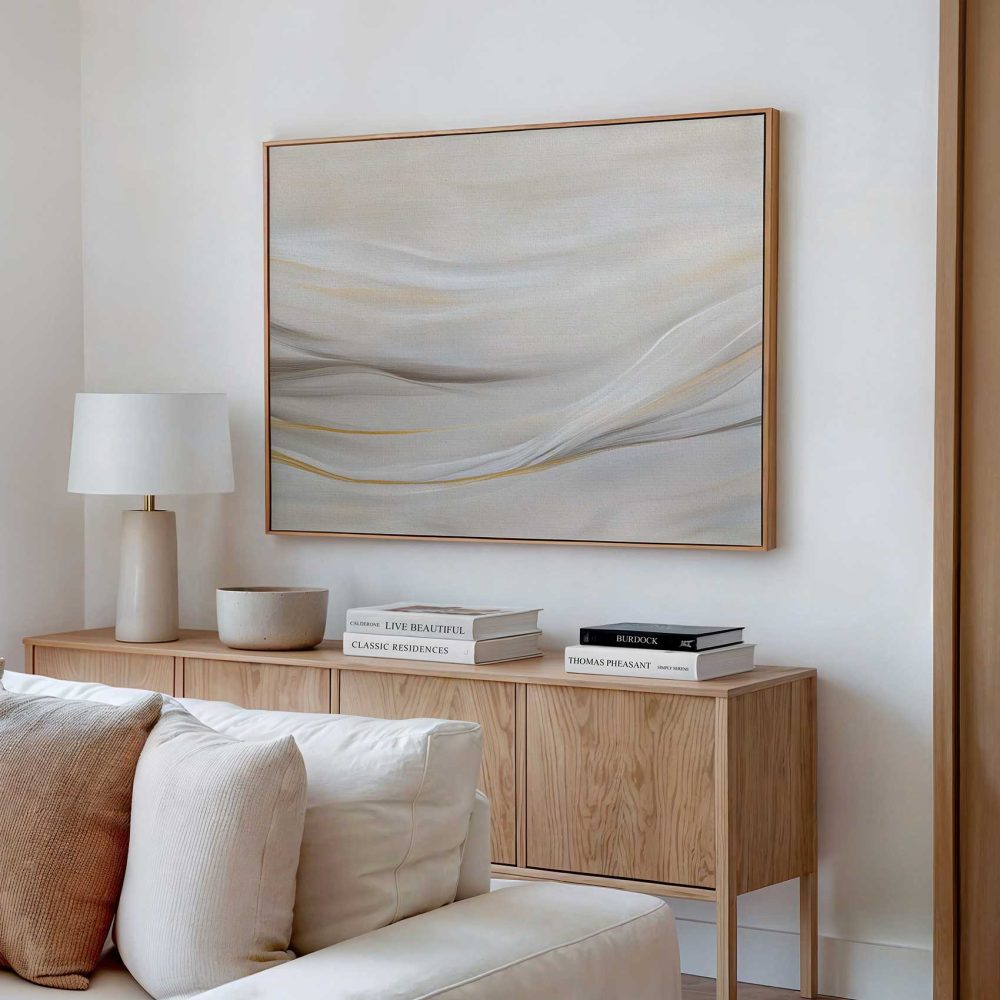 Alternative view of Abstracte lijnen in serene tinten