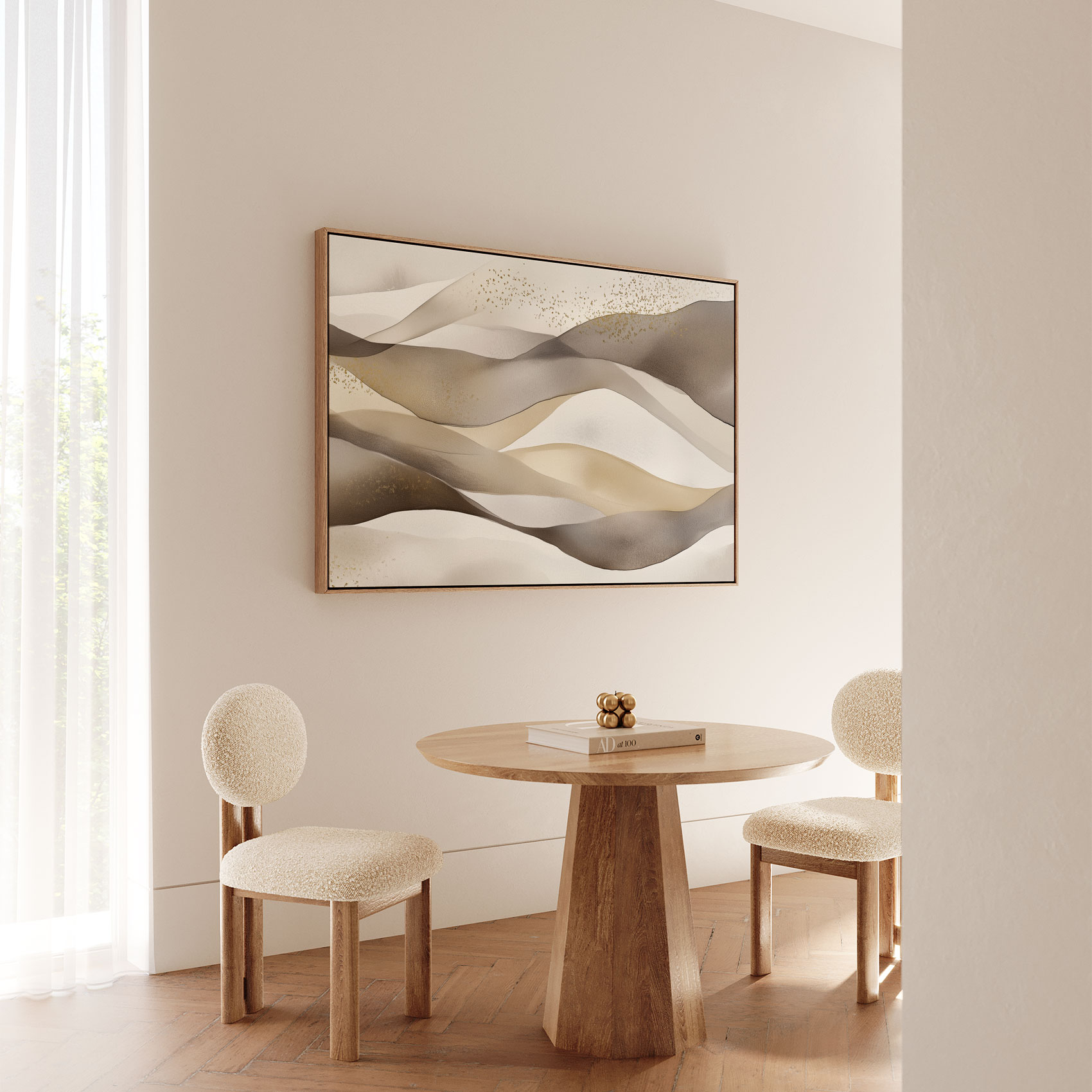 Abstracte goudglans kunst - Afbeelding 5