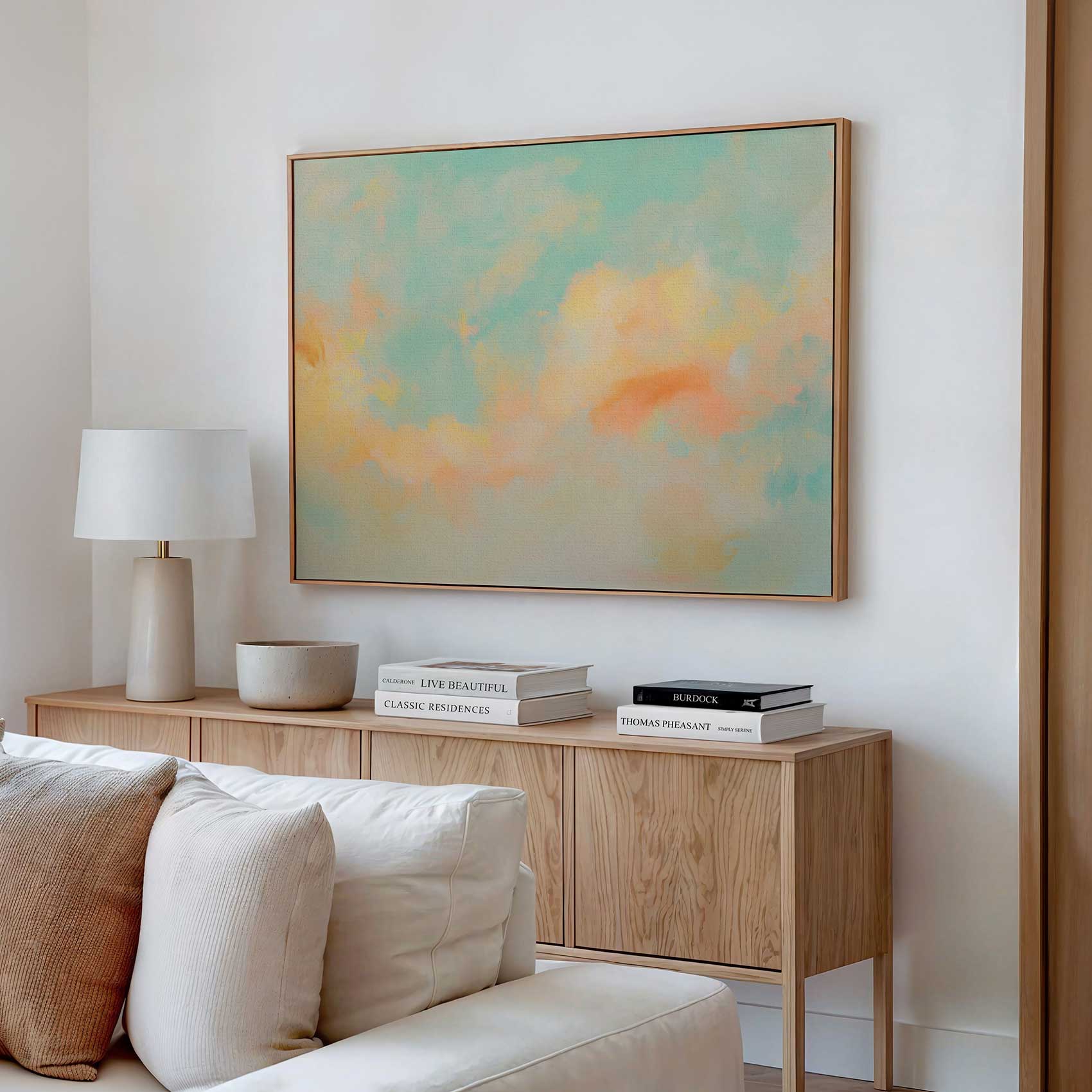Levendig abstract pastelschilderij - Afbeelding 2