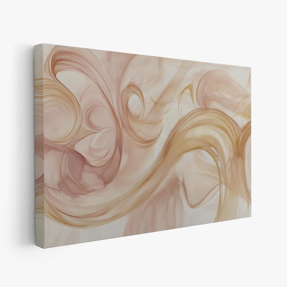 Abstracte Roze Swirl Kunst