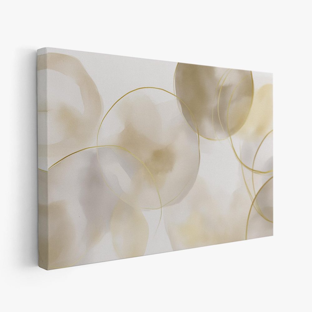 Abstracte aardetinten cirkels