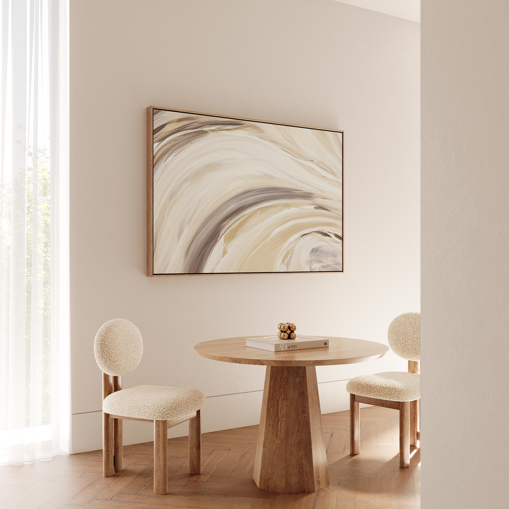 Abstracte warme penseelstreken - Afbeelding 5