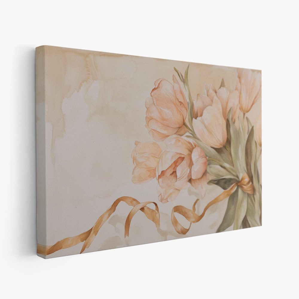 Impressionistische roze tulpen aquarel