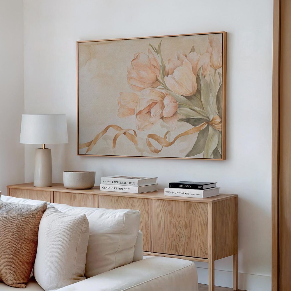 Alternative view of Impressionistische roze tulpen aquarel