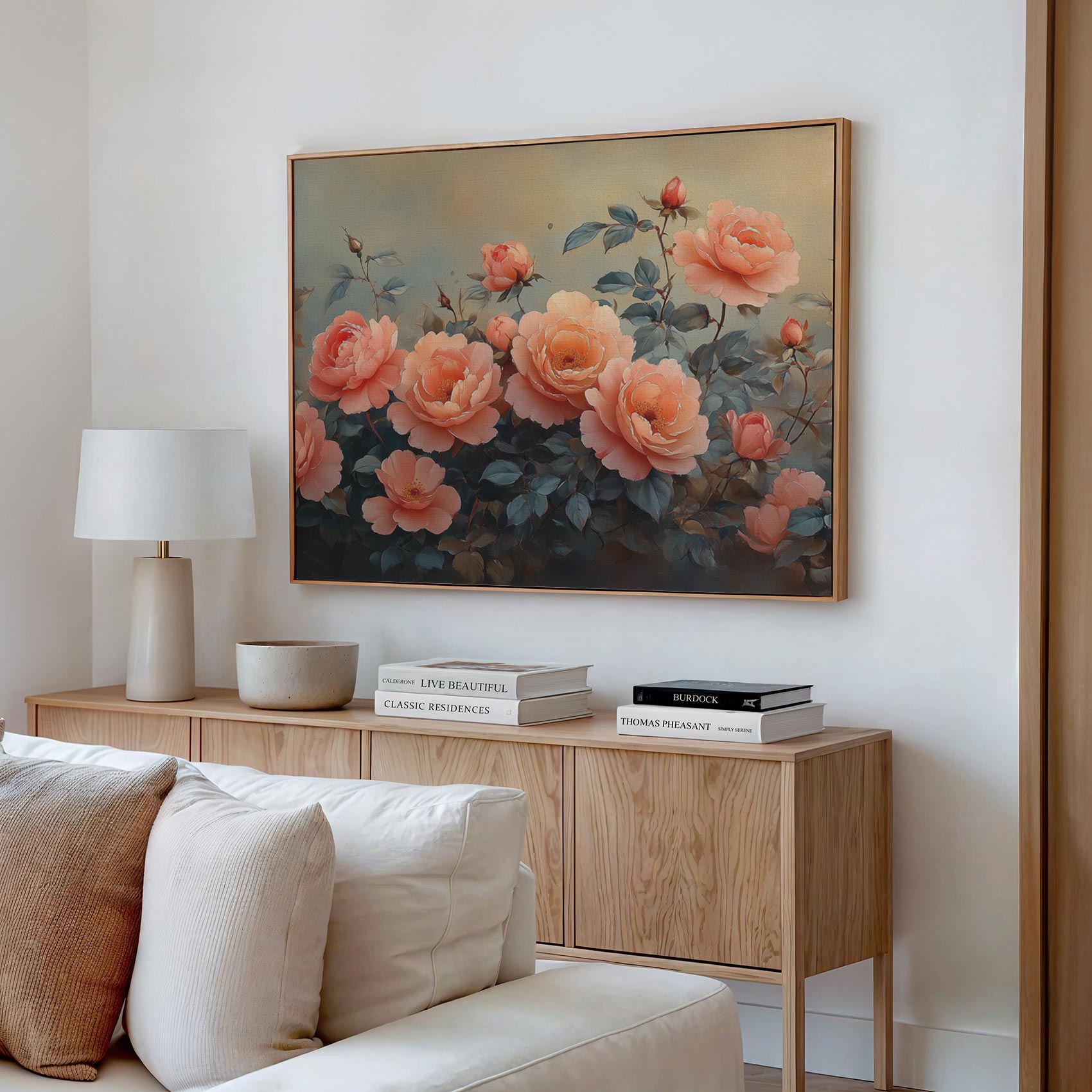 Prachtige roze rozenarrangement - Afbeelding 2