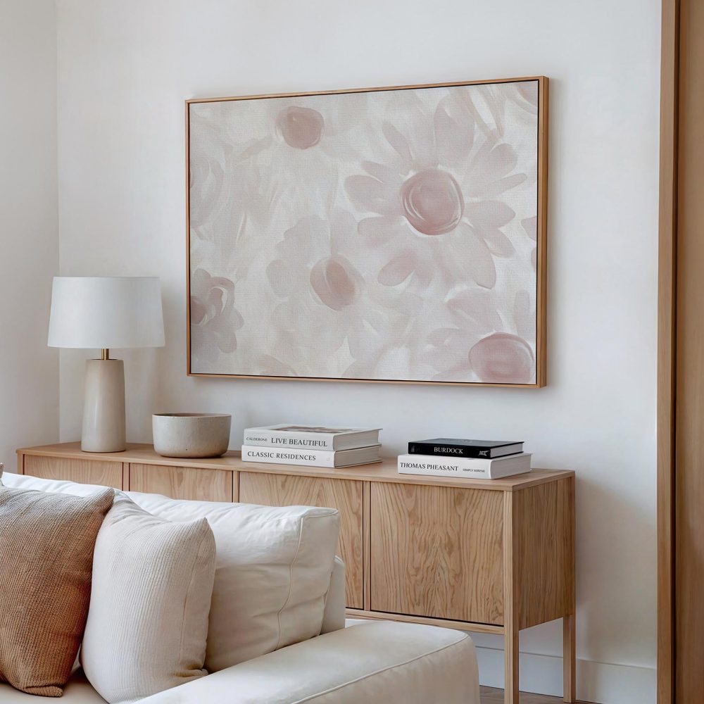 Alternative view of Zachte pastel bloemenwaterverf