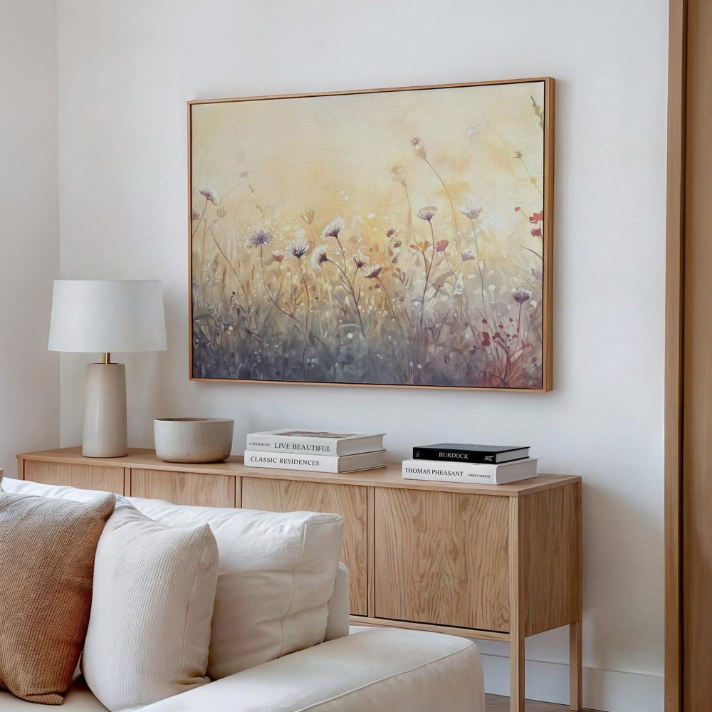 Alternative view of Rustig bloemenveld in waterverf