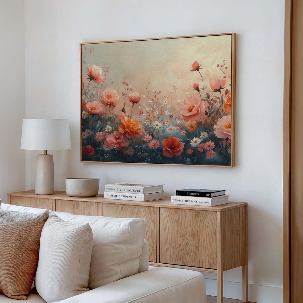 Alternative view of Kleurrijk bloemenveld in bloei