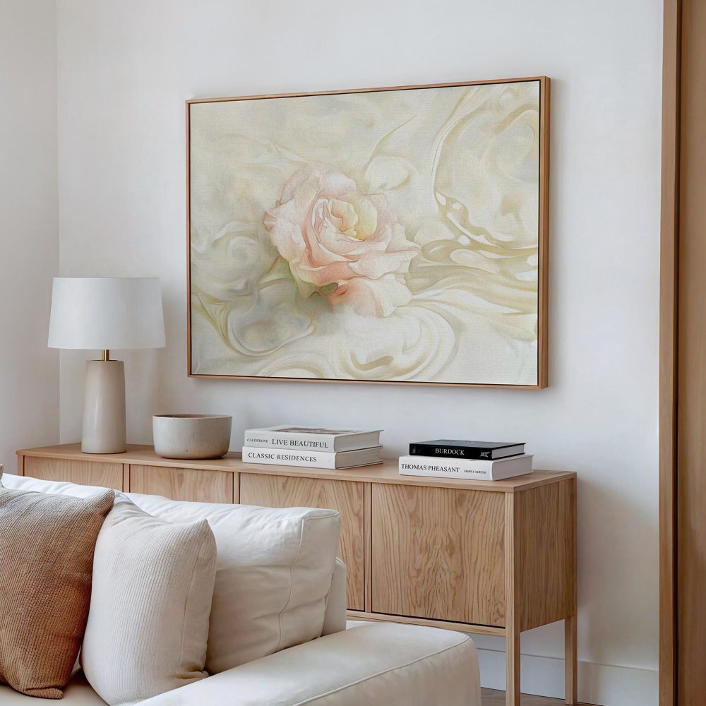 Alternative view of Roze roos in wervelende zachtheid