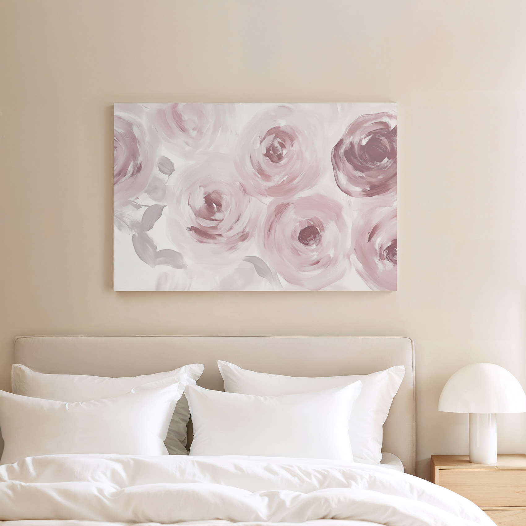 Roze-witte abstracte rozen - Afbeelding 7
