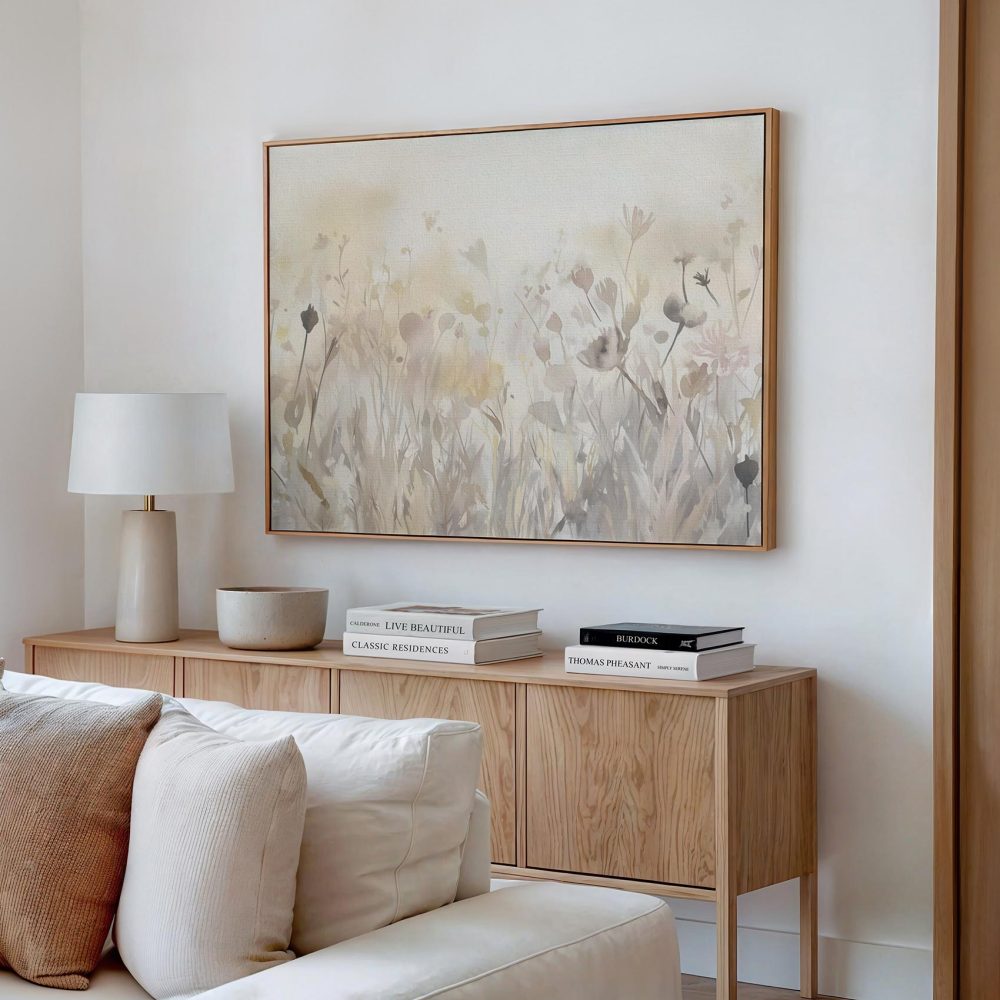 Alternative view of Abstract watercolor bloemenveld