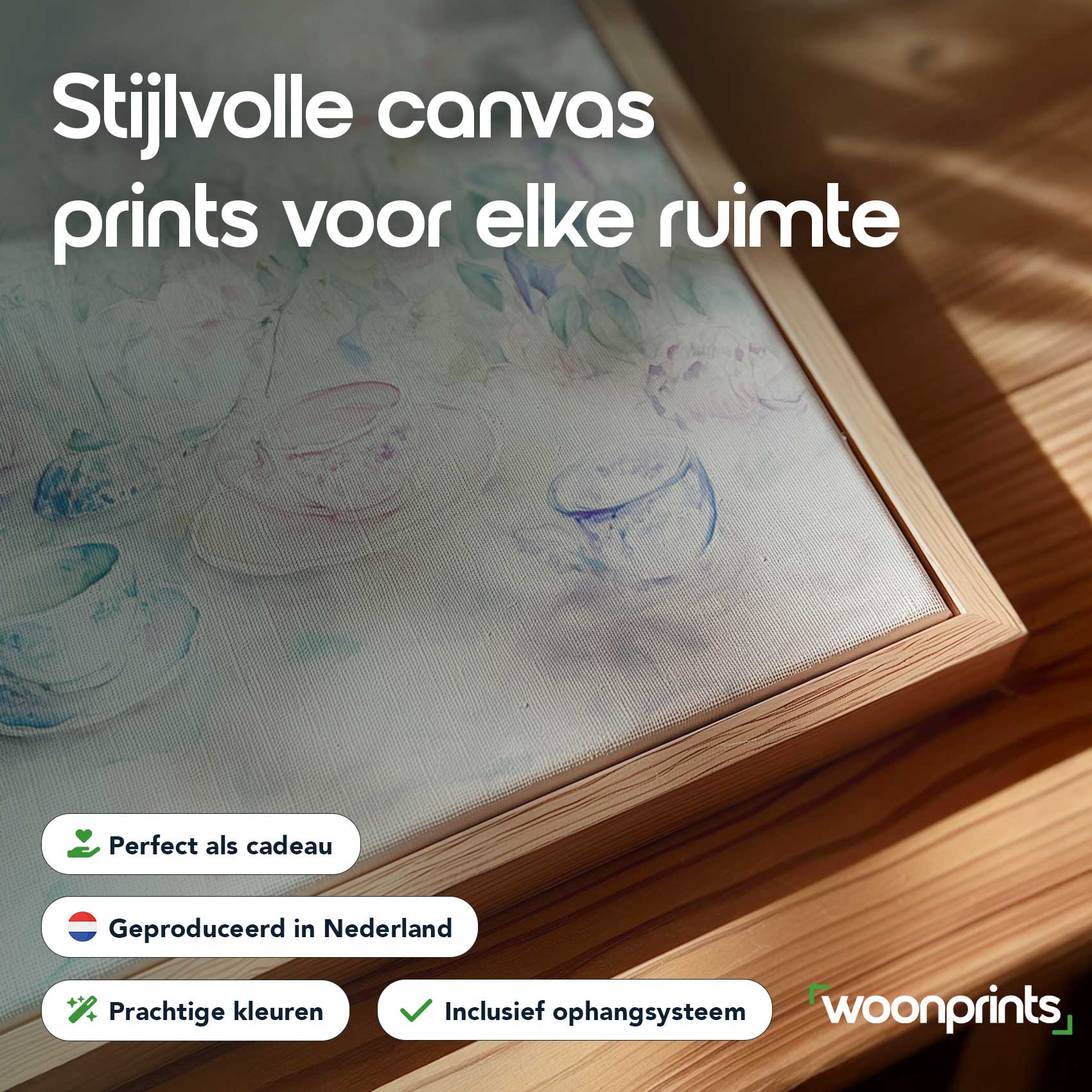 Pastel theeservies bloemtafereel - Afbeelding 4