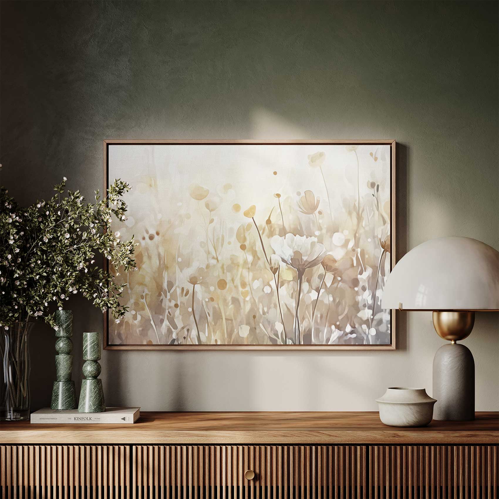 Zacht Witte Bloemenveld - Afbeelding 6