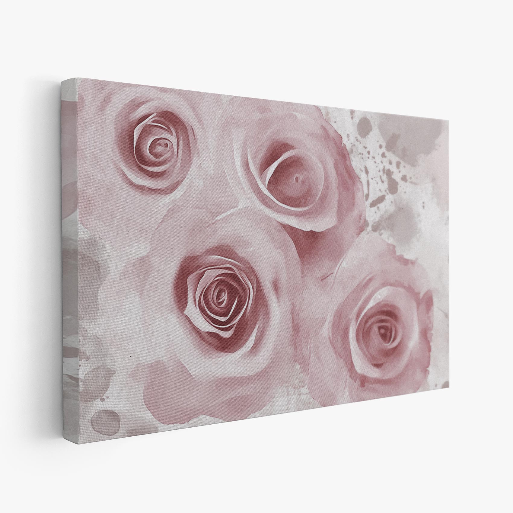 Zachte roze watercolorrozen