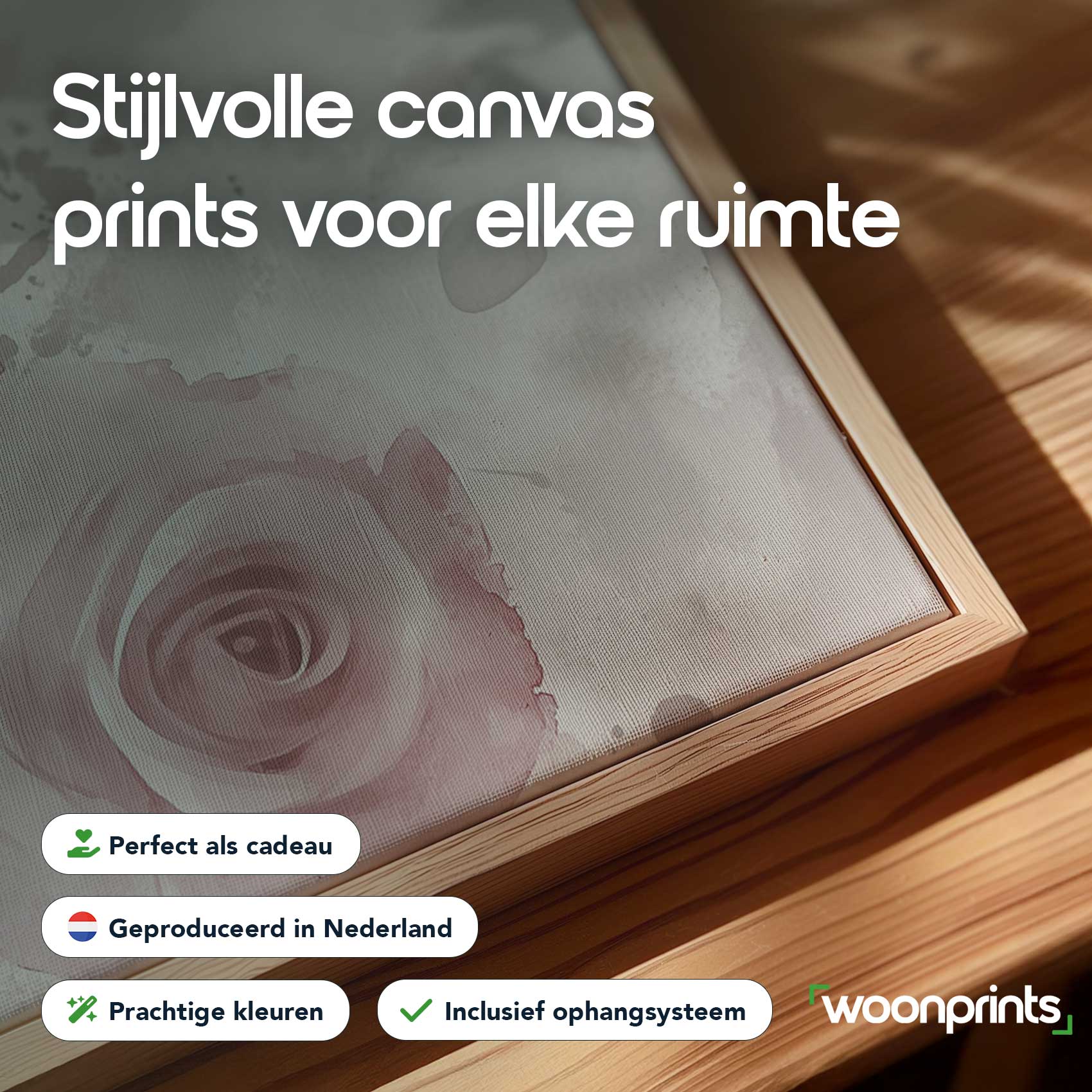 Zachte roze watercolorrozen - Afbeelding 3