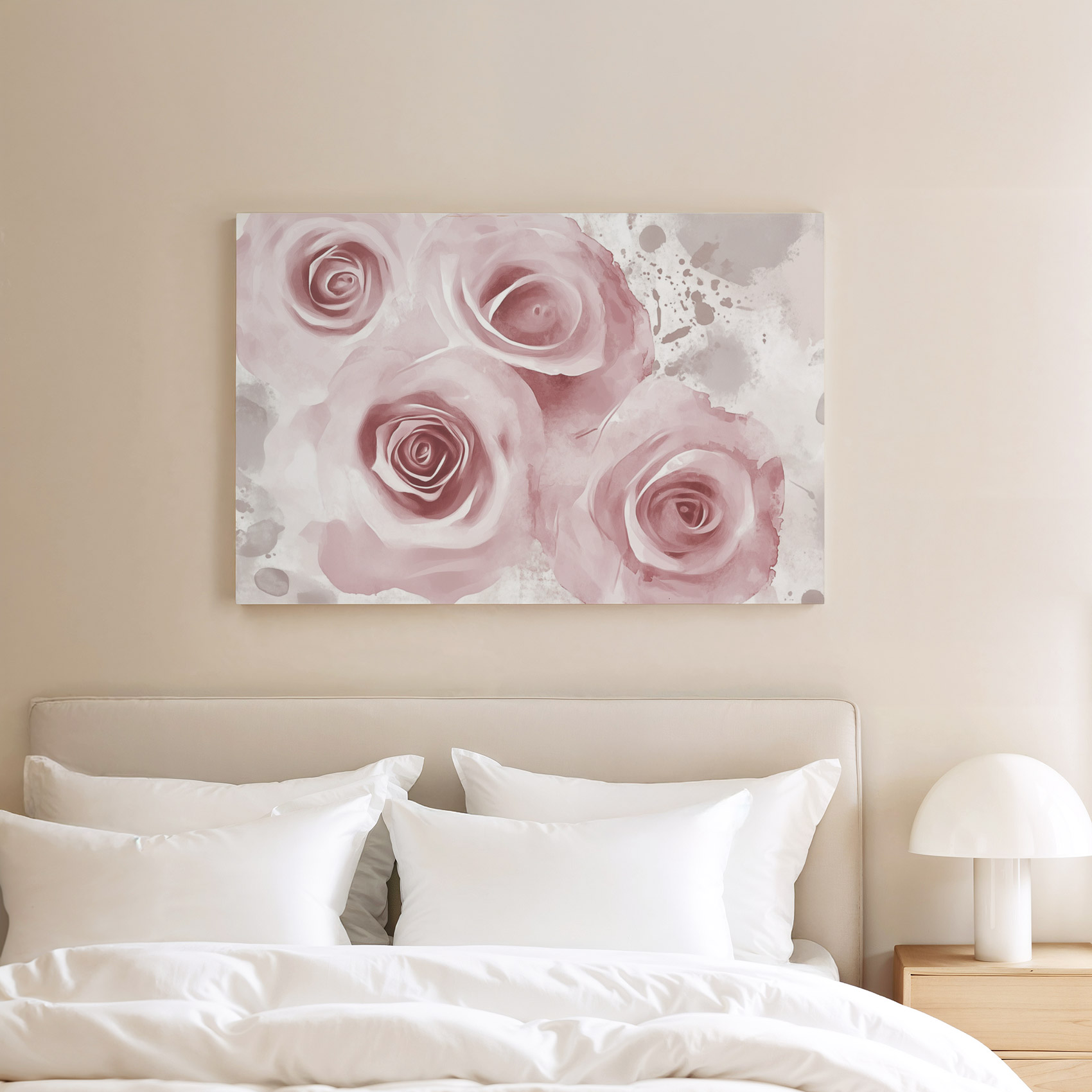 Zachte roze watercolorrozen - Afbeelding 7