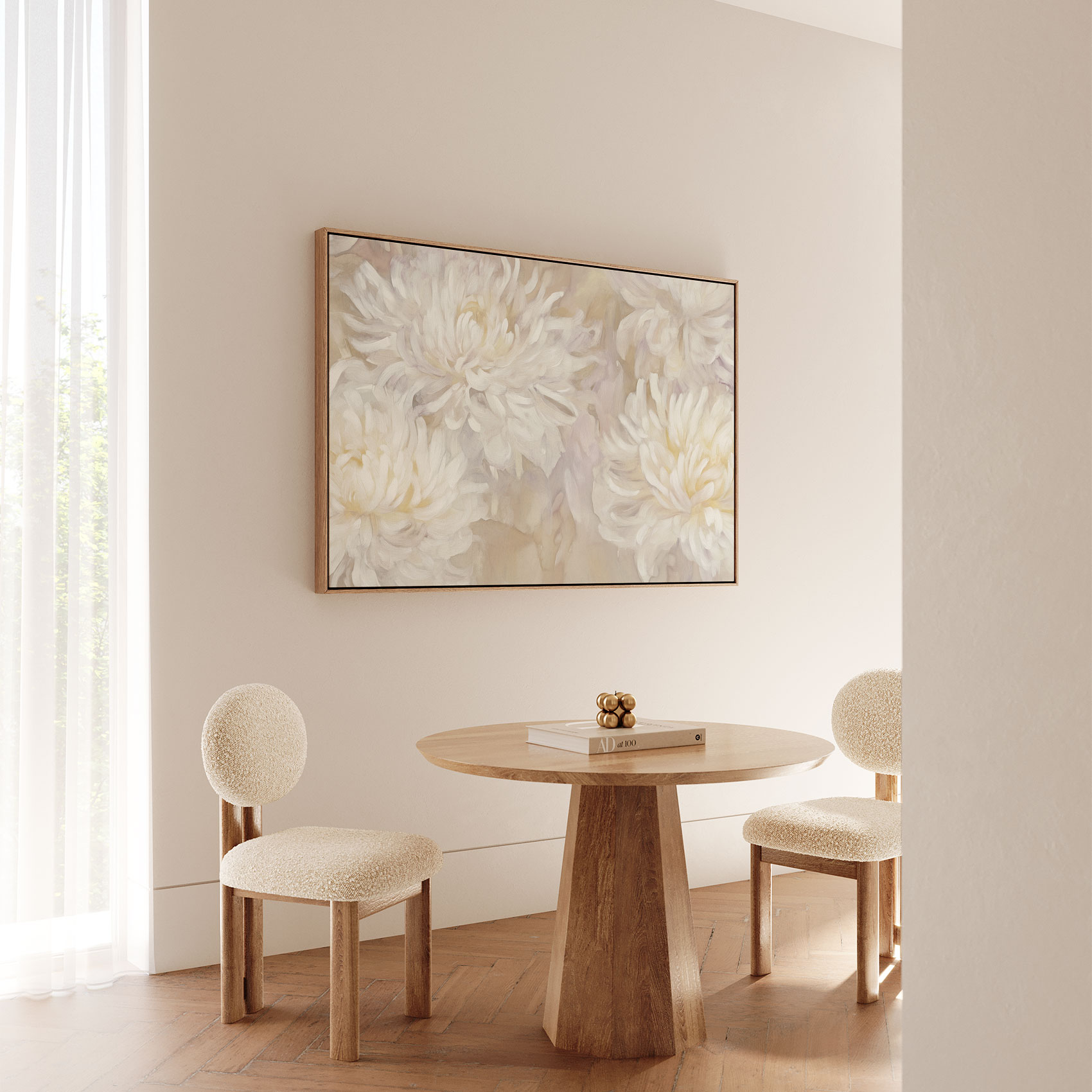 Witte chrysanten bloemenpracht - Afbeelding 4