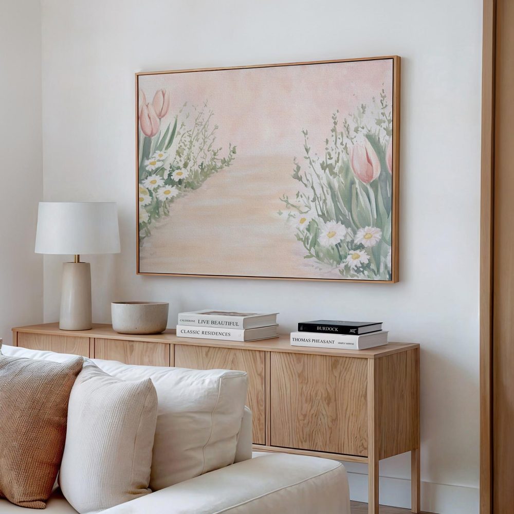 Alternative view of Betoverend Tulpenpad in Bloei