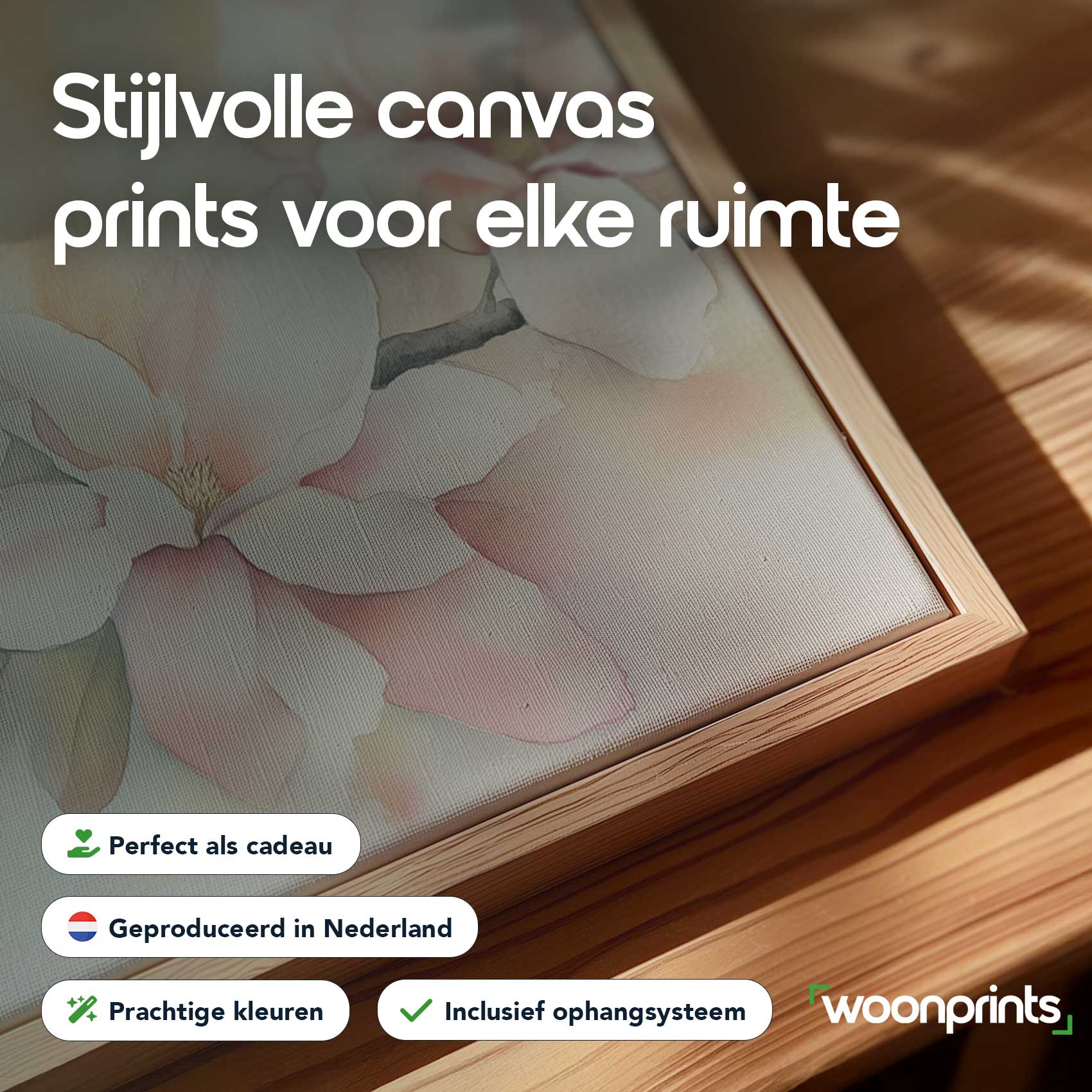 Zachtroze bloementak aquarel - Afbeelding 4