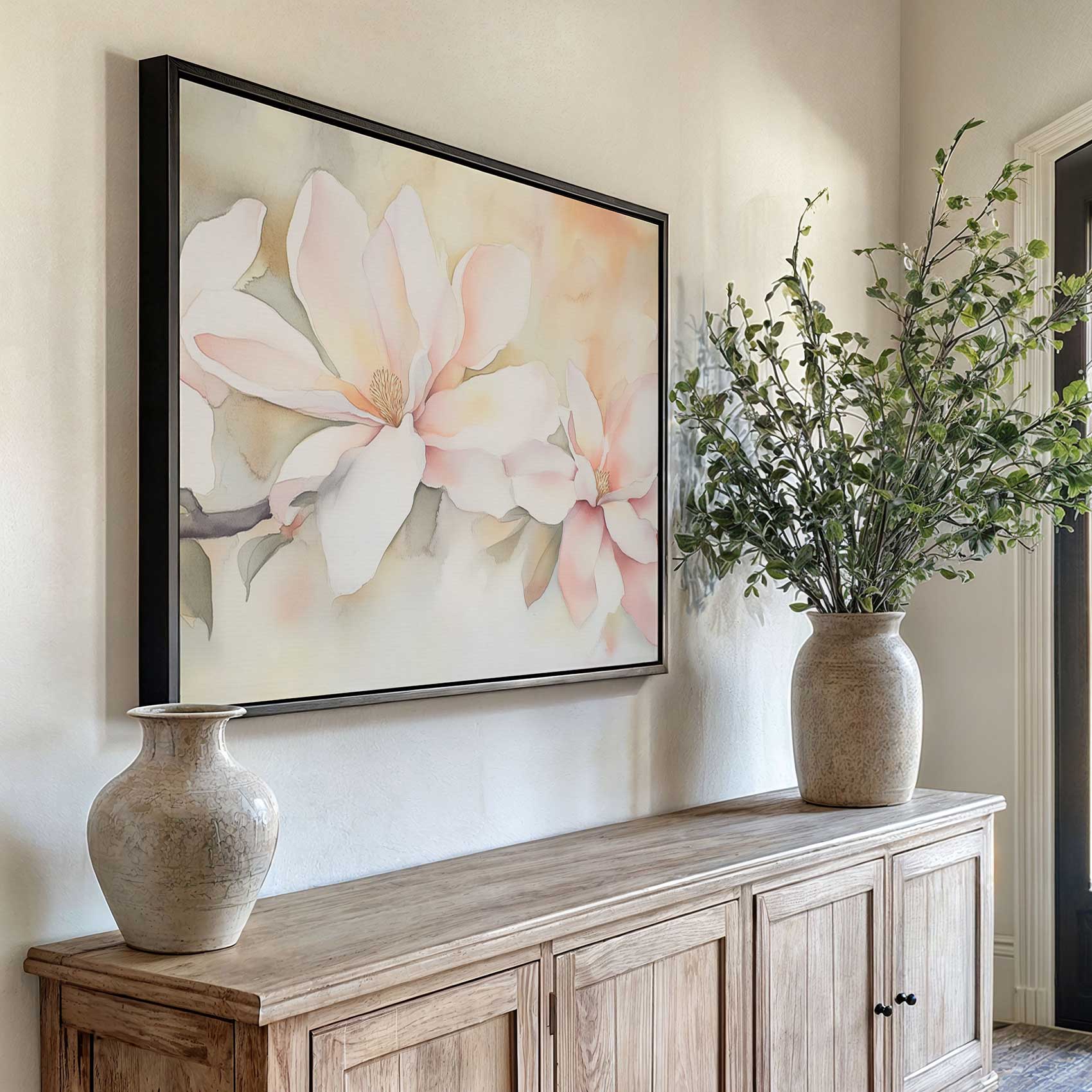 Zachtroze bloementak aquarel - Afbeelding 6