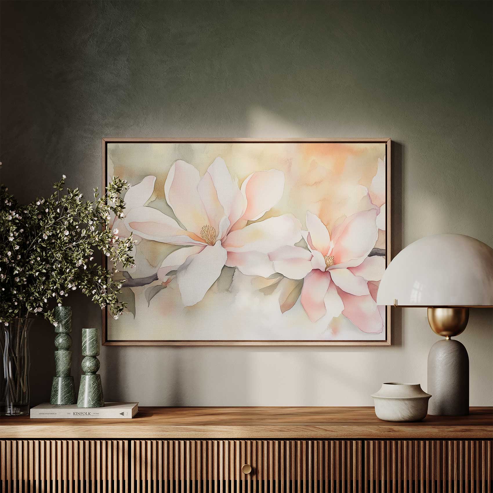 Zachtroze bloementak aquarel - Afbeelding 7