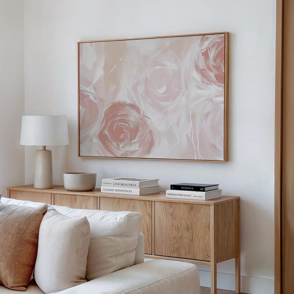 Alternative view of Abstract Rozen Schilderij Pastel