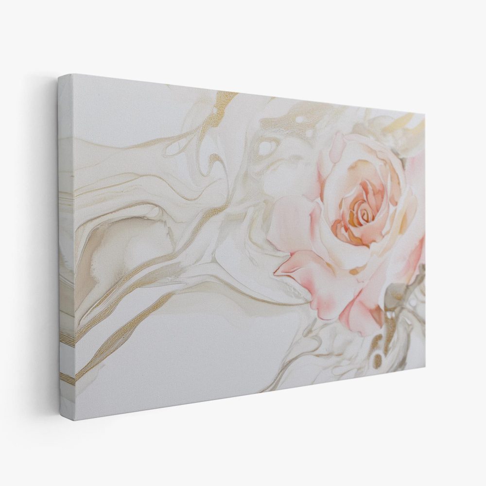 Abstracte Roos in Goud