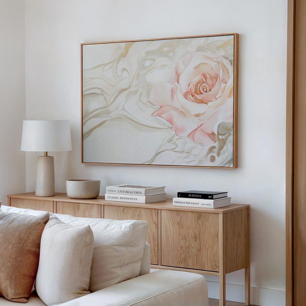 Alternative view of Abstracte Roos in Goud